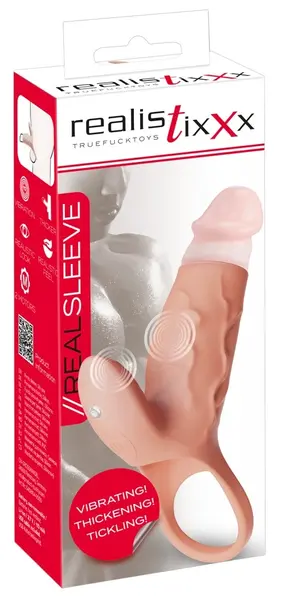 Realistixxx Real Sleeve Clit S silikonski intimni stimulator sa vibracijom