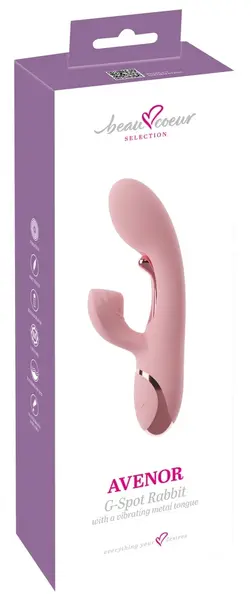 beau coeur Avenor G Spot Rabbit intimni masažer, 3 motora, 23cm, roze