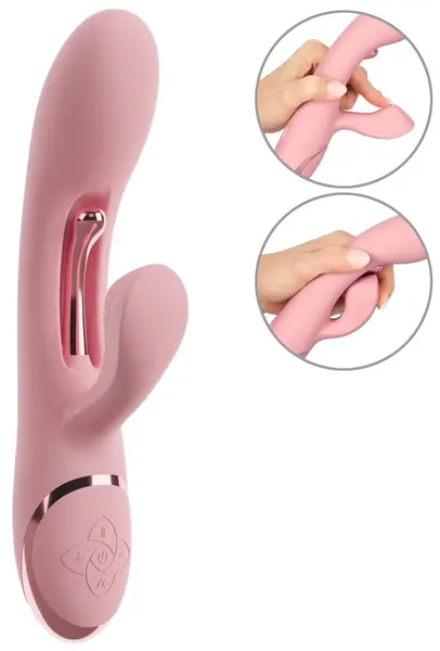 beau coeur Avenor G Spot Rabbit intimni masažer, 3 motora, 23cm, roze