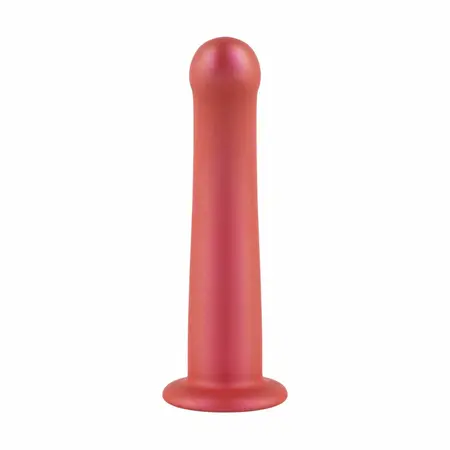 Brandon model bez spojeva sa stabilnom bazom, crveni silikon, 17.7 cm