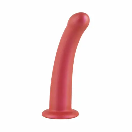 Brandon model bez spojeva sa stabilnom bazom, crveni silikon, 17.7 cm