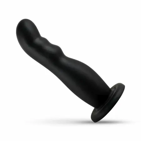 No Parts Jake intimni model sa stabilnim postoljem crni 16.8cm silikon