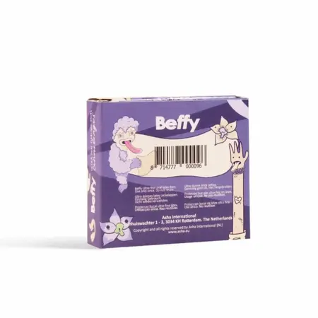 Asha Female Condoms Beffy Lick Pads Vanilla Aroma - Intimate Protection Sheets, Latex-Free