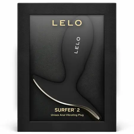 LELO SURFER 2 unisex vibrirajući čep u crnoj boji, vodootporan i sa kontrolom preko aplikacije