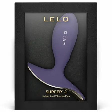LELO Surfer 2 unisex vibrirajući plug Cyber Purple, vodootporan, kontrola putem aplikacije