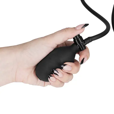 Fetish Submissive Bondage ogrlica na naduvavanje sa metalnim lancem