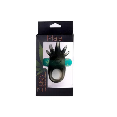 Maia Toys Ziggy Rechargeable Vibrating Support Ring, Transparent, 10 Modes