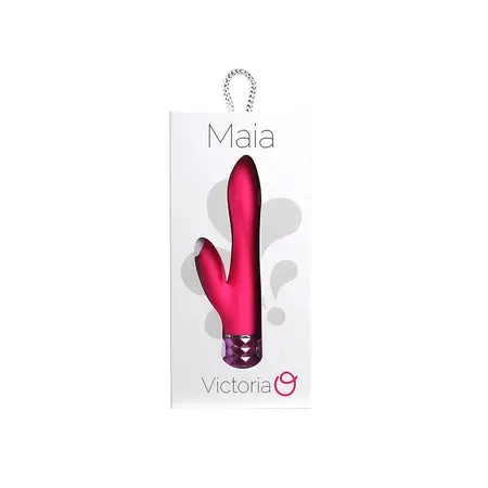 Maia Victoria Silicone Dual Motor Intimate Device, USB Rechargeable, Pink