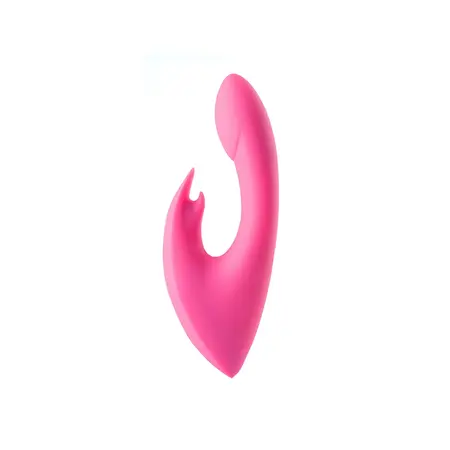 Loving Joy Leah Dual-Action intimni masažer sa dvostrukim delovanjem USB vodootporni silikonski roze