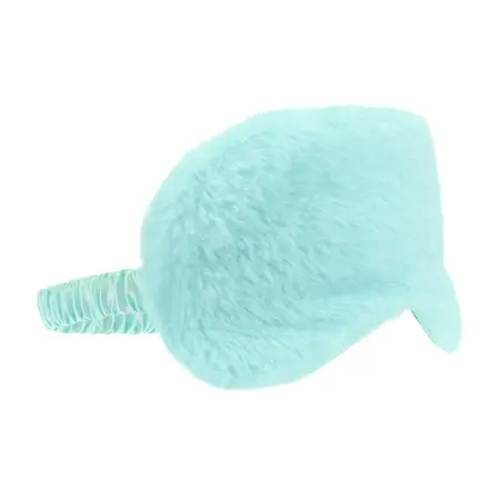 Bijoux Indiscrets Fluffy Mask Powder Blue nežna maska za oči sa podesivom trakom