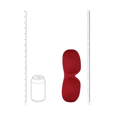 Loving Joy 3D Contoured Sensory Mask - Red, Pressure-Free Design
