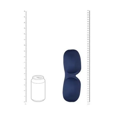 Loving Joy 3D konturisana maska za oči teget plava, ergonomska plišana maska za spavanje