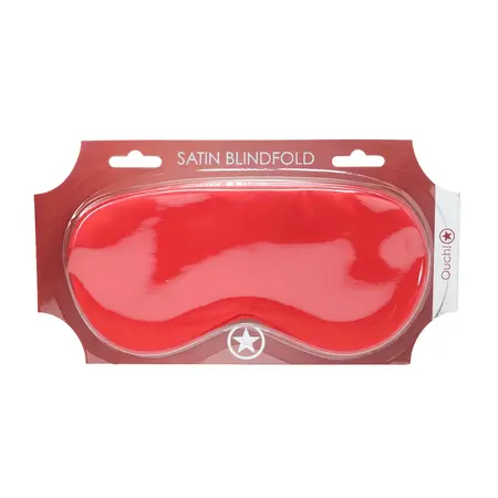 Loving Joy Satin Mask Red - Soft Adjustable Eye Cover for Adults