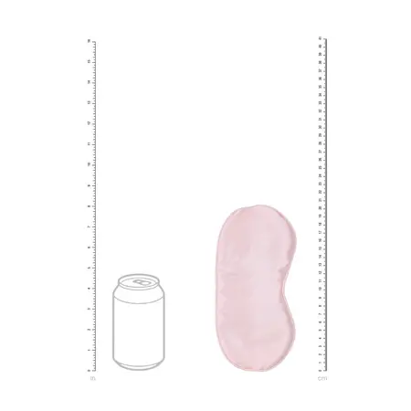 LoversPremium Satin Mask Powder Pink - Soft Adjustable Blindfold