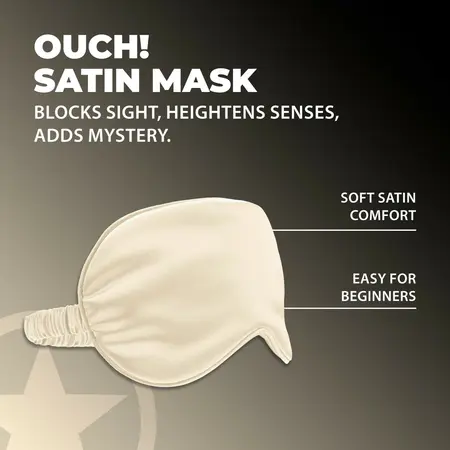 LoversPremium Satin Mask Gold - Elegant Sensory Play Accessory