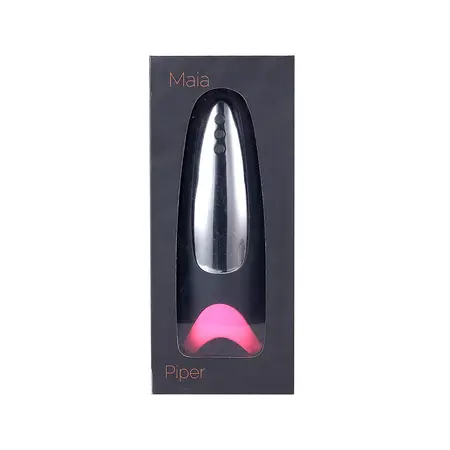 Maia Toys Piper Rechargeable Multi-Function Intimate Device, Heating, Black