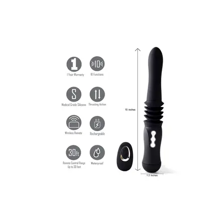 Max Thrusting Intimate Machine with Suction Base & Remote Control
