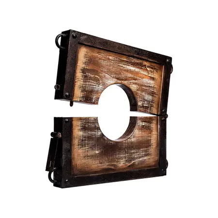 Lodbrock Schlossmeister Serving Plate & Neck Restraint Set, Pine Wood