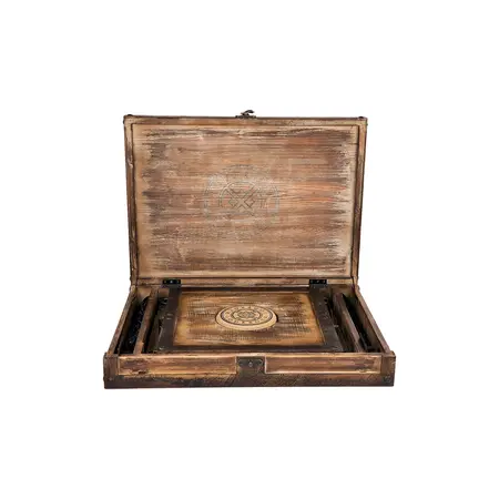 Lodbrock Schlossmeister Serving Plate & Neck Restraint Set, Pine Wood