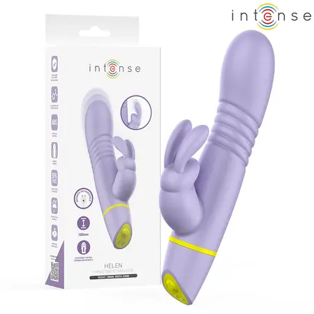 INTENSE Helen Rabbit System vibrator sa funkcijom potiskivanja i vibracije, roze, 18cm