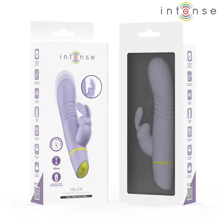 INTENSE Helen Rabbit System vibrator sa funkcijom potiskivanja i vibracije, roze, 18cm