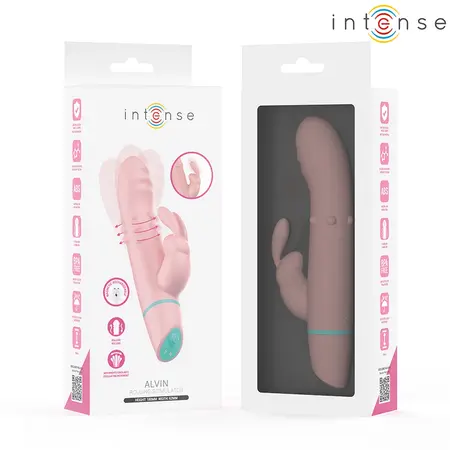 INTENSE Alvin Rabbit System rotirajući i oscilirajući vibrator, 18 cm, roze