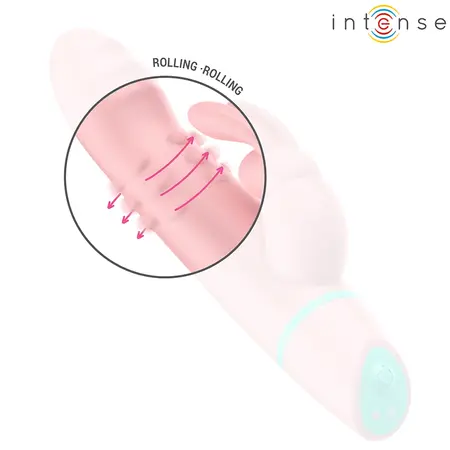 INTENSE Alvin Rabbit System rotirajući i oscilirajući vibrator, 18 cm, roze