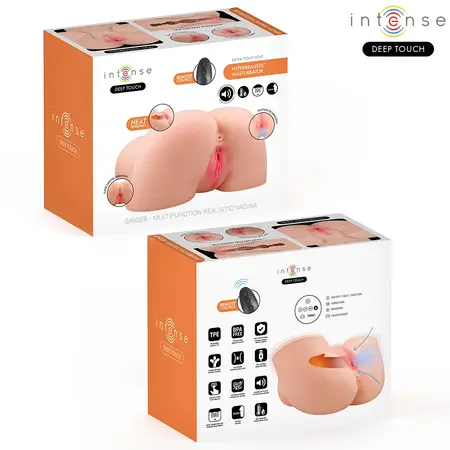 INTENSE Deep Touch Ginger višenamenska intimna mašina od 5.3 kg sa funkcijom usisavanja, grejanja i daljinskim upravljačem