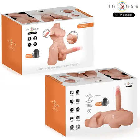 INTENSE Deep Touch Marty Torso: Anatomski model sa pokretom i vibracijom, 6.2 kg, daljinski upravljač
