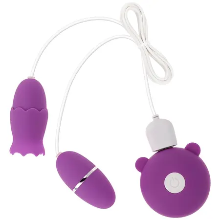 OHMAMA Double Stimulator 10 Modes Rechargeable Intimate Device Pink