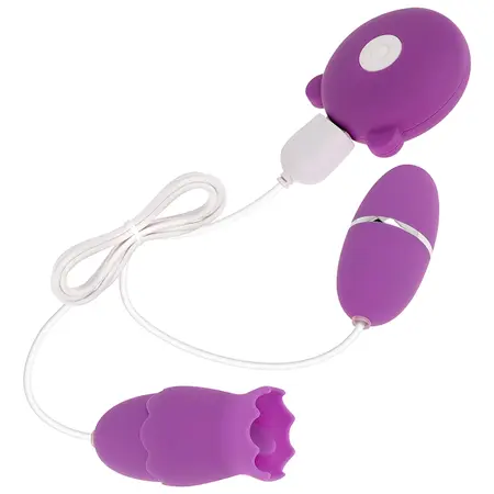 OHMAMA Double Stimulator 10 Modes Rechargeable Intimate Device Pink