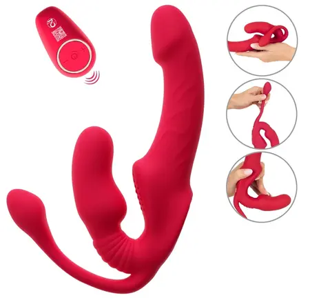 You2Toys Strapless Triple RC silikonski intimni sistem, 3 motora, daljinski upravljač