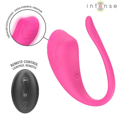 Intense Olivia Pink Wireless Vibrating Egg - Ergonomic Remote Control 20cm