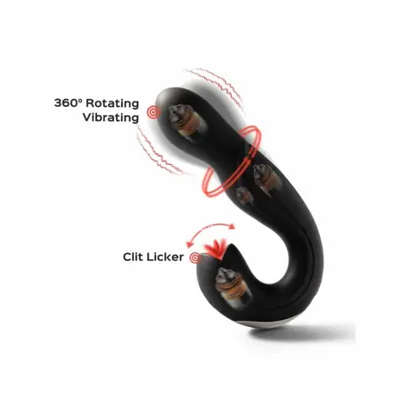 HoneyPlayBox JOI Pro Dual Action Vibrator Black Wireless Remote