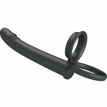 Pretty Love Dillion silikonski intimni prsten sa dva motora crni USB