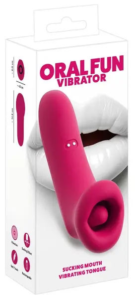 You2Toys Oral Fun vibrirajući stimulator sa vakuumom, 14.5 cm, silikon, USB
