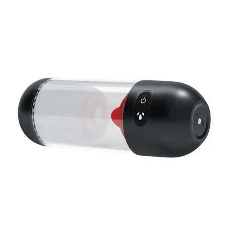 Crushious Slurpy 2-u-1 intimni aparat sa sistemom rotacije i lizanja, providni