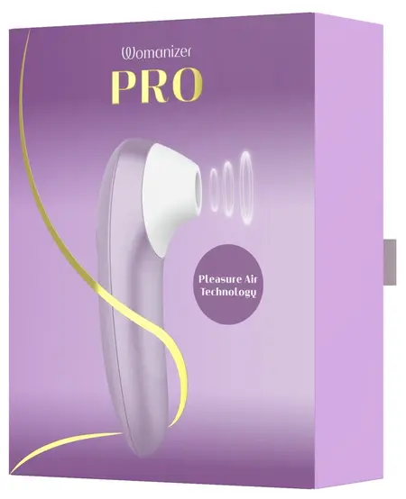 Womanizer Pro Lilac, kompaktni sistem sa vazdušnim impulsima, 11 nivoa intenziteta, vodootporan