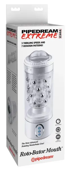 Pipedream Roto-Bator Mouth Intimate Rotation System, Black, 24.1 cm