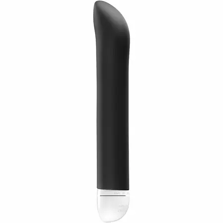 FUN FACTORY JOUPIE Black, kompaktni zakrivljeni silikonski vibrator za stimulaciju G-tačke