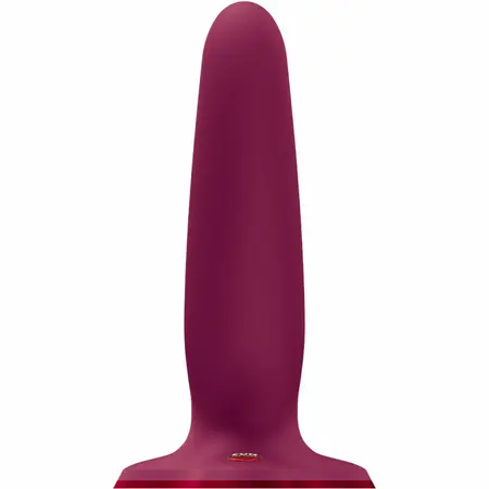 Fun Factory RYDE Double Model Wine Red, silikonski dildo kompatibilan sa harnessom, 22 cm
