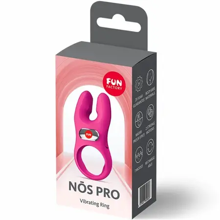 Fun Factory NOS Pro vibrirajući intimni prsten magenta, podesiv, USB-C