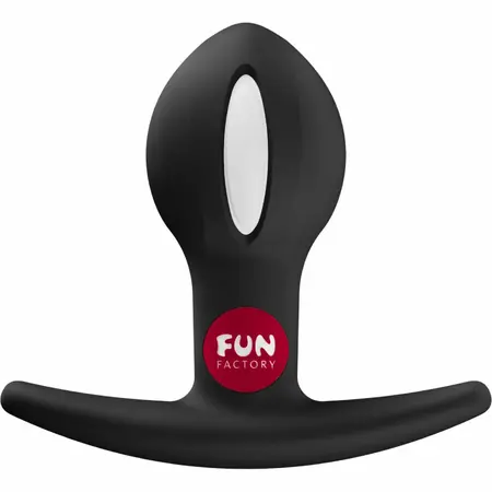 Fun Factory B Ball Uno Weighted Anal Plug Black 2.87'' Body-Safe Silicone