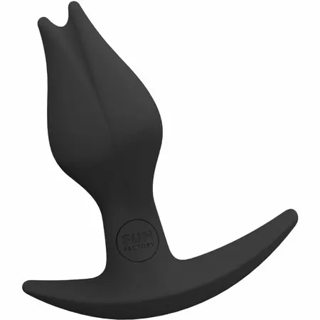 FUN FACTORY Bootie Fem Intimate Silicone Plug Black 8.5cm Ergonomic Base