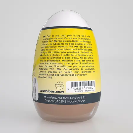 Crushious Ezy Egg intimni uređaj žuti - kompaktan teksturiran sistem