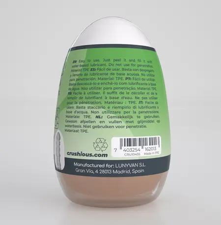 Crushious Ezy Egg The Expert Green kompaktni intimni stimulator TPE ABS