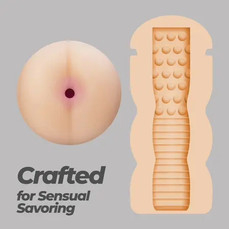 Crushious Fappucino Hot Buns ljubičasti kompaktni masturbator u obliku čaše