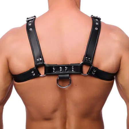 Red Leather Premium kožni am S/M sa podesivim kaiševima u crnoj boji