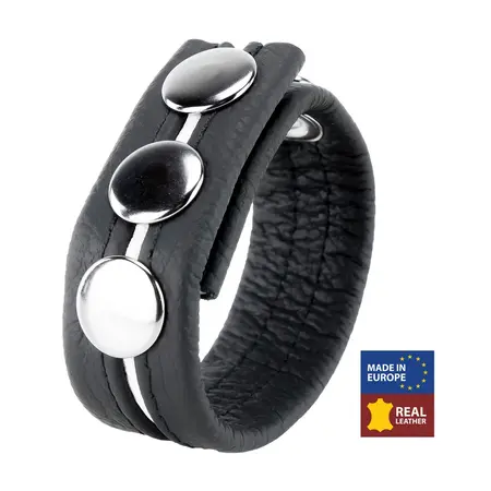 Red Leather kožni prsten beli sa prilagodljivom veličinom od biljno štavljene kože širine 22 mm