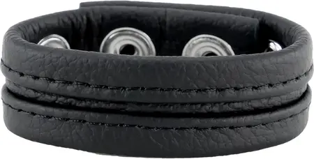 Red Leather podesivi kožni prsten za podršku u crnoj boji širine 22mm sa sistemom za savršeno podešavanje